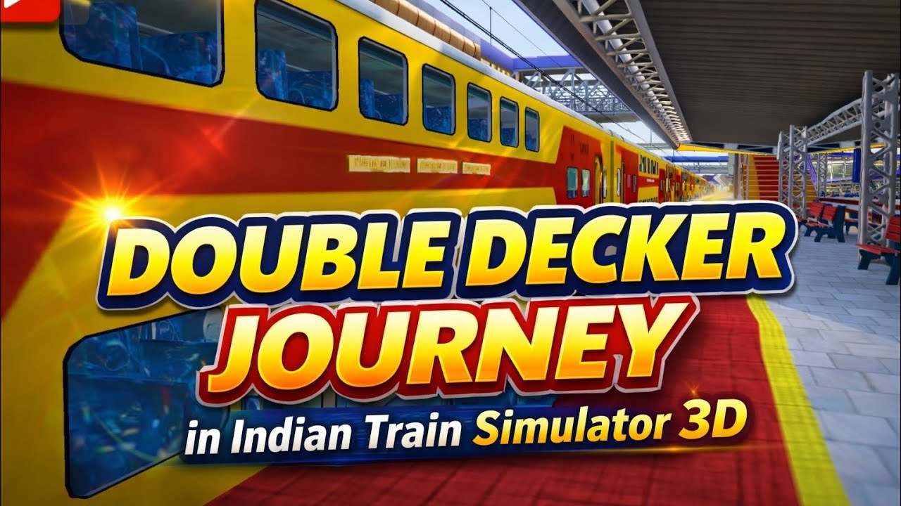 Double decker journey in Indian train simulator 3d Game Play @AtharvGamerz44 