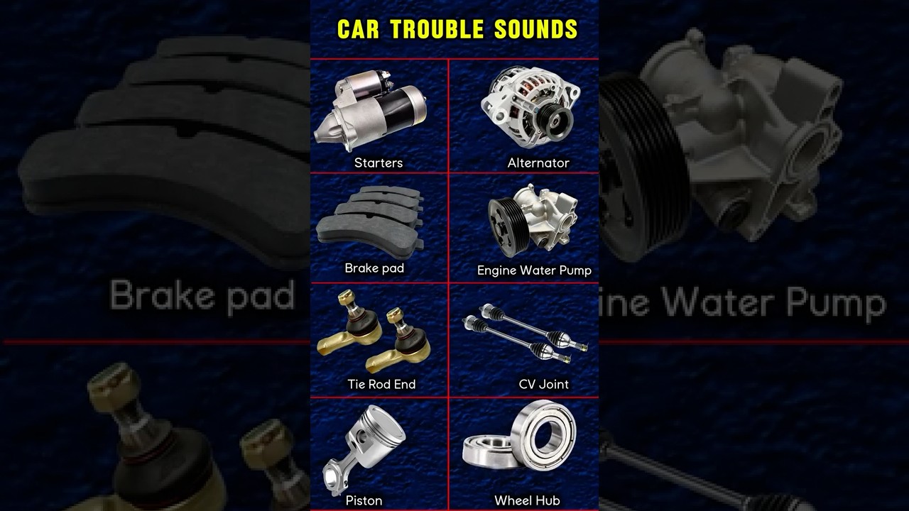 Car  Trouble Sounds Explained👨🏻&zwj;🔧 Which Part is Failing?? #carsounds #carproblems