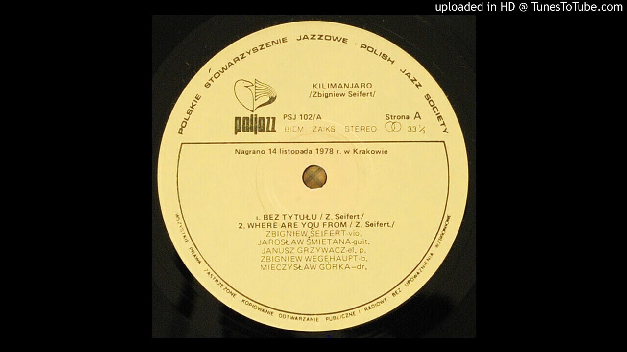 Zbigniew Seifert - Bez tytułu (Kilimanjaro LP)