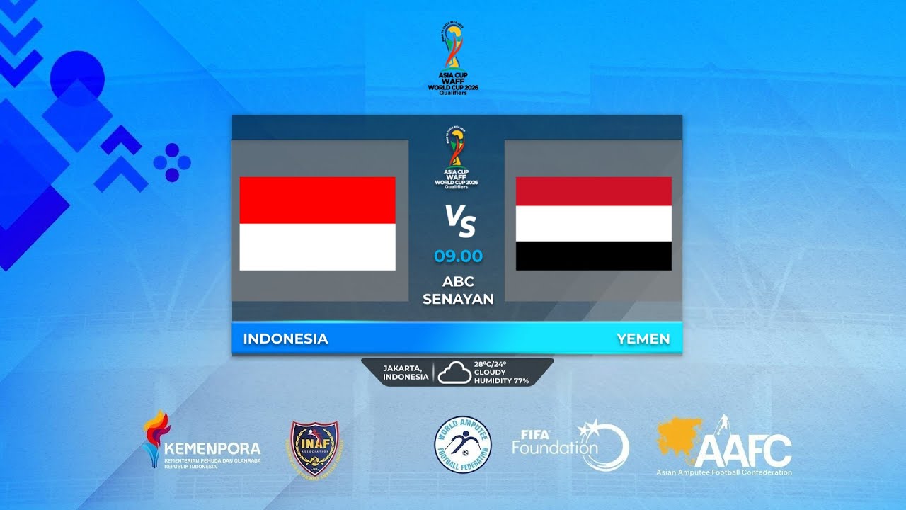 INDONESIA VS YEMEN | ASIA CUP - WAFF WORLD CUP 2026 QUALIFIERS