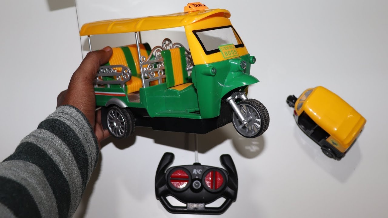 Remote Control Auto Rickshaw Modified Unboxing & Testing – Chatpat toy tv