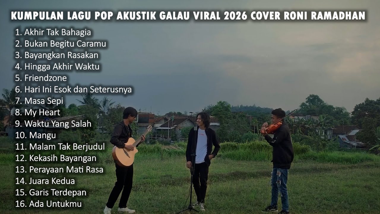 Playlist 🖤🎧 | Kumpulan Lagu Pop Akustik Galau Viral 2026 Cover Roni Ramadhan