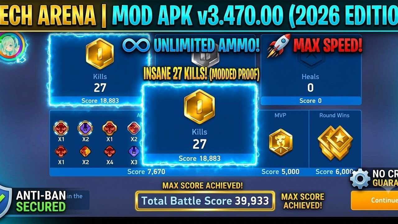 Mech Arena Mod APK  Unlimited Ammo & Speed New feature Magic bullet (No Crash & Anti-Ban Guide)2026