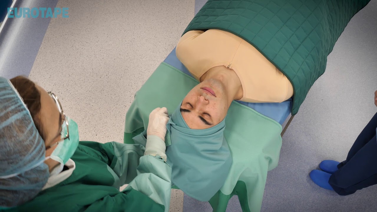 Head surgical set - Reusable draping system with medical tape
