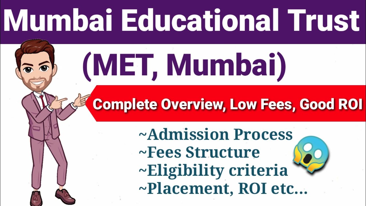 MET Mumbai, Mumbai Educational Trust || MMS/PGDM College Review | Complete detail || Eligibility ROI