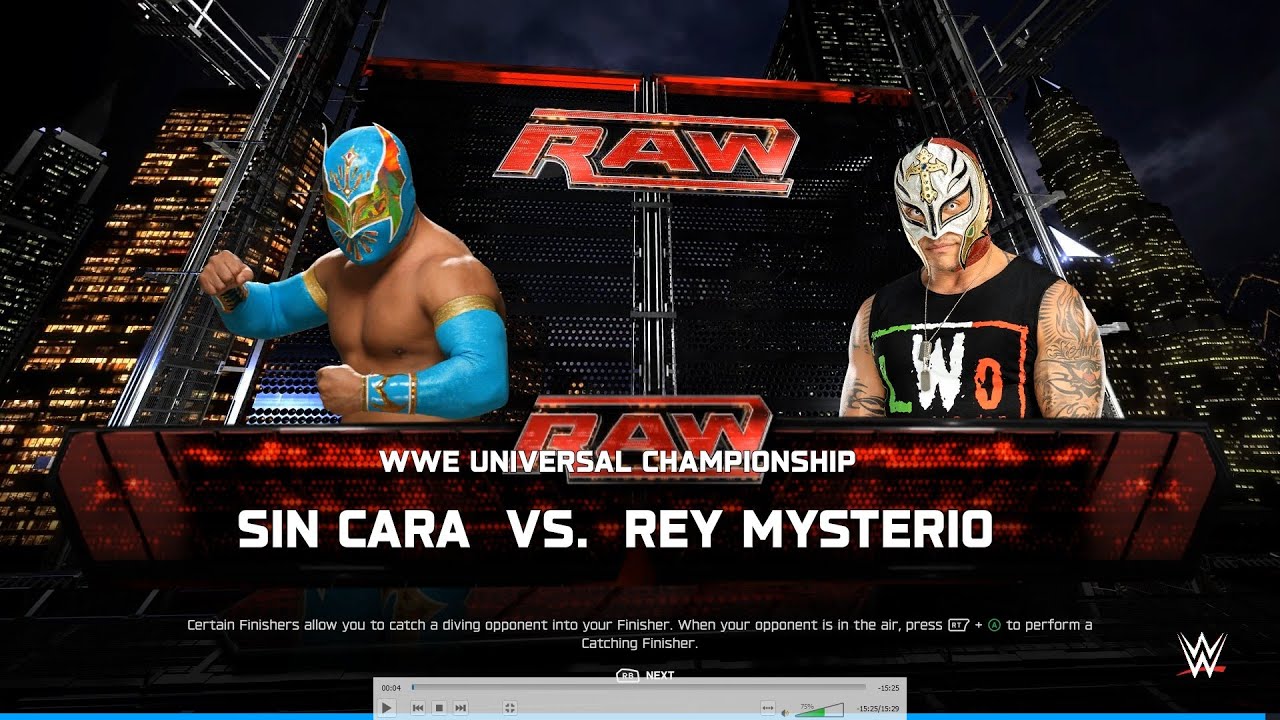 WWE 2K25 - SIN CARA VS REY MYSTERIO || EXTREME RULES MATCH || PS5 PRO 4K60 ||