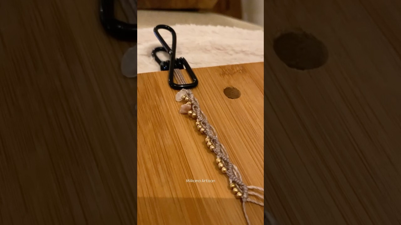 A custom bracelet with a story 🤍 #jewelry #jewellery #macrame #nature