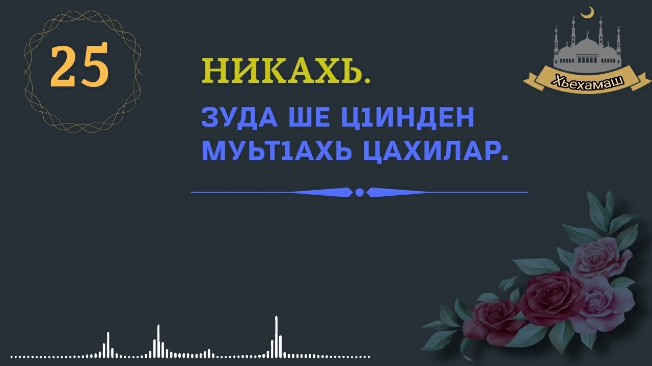 Зуда шен хlусам-дена муьтlахь цахилар.