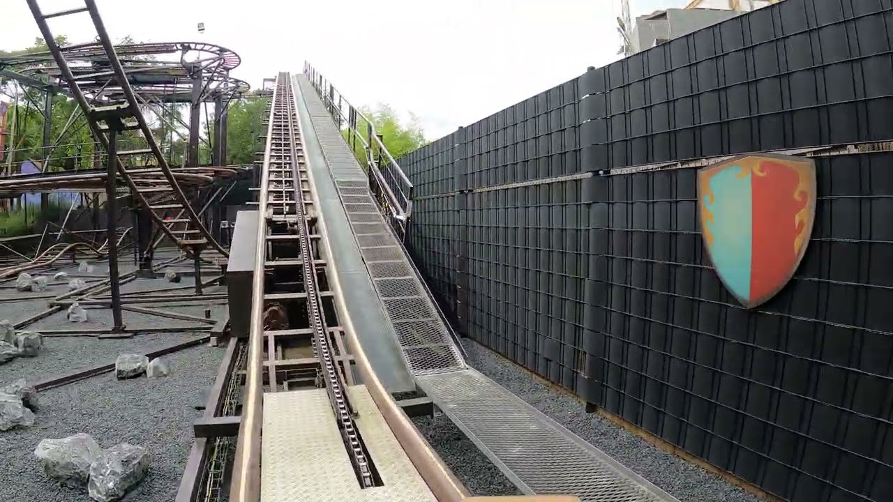 Onride: 'Ridderstrijd' 🎢 4K/POV 2024 - Avonturenpark Hellendoorn