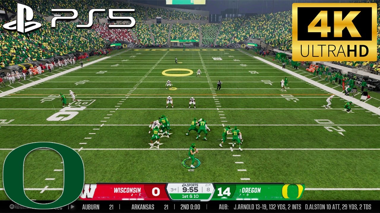 EA College Football 26 Dynasty Gameplay- Wisconsin Badgers vs. #1 Oregon Ducks (PS5 4K)
