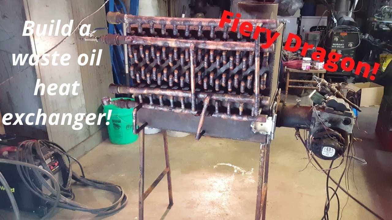 Build a waste oil heat exchanger Part 1 | House Fiery Dragon