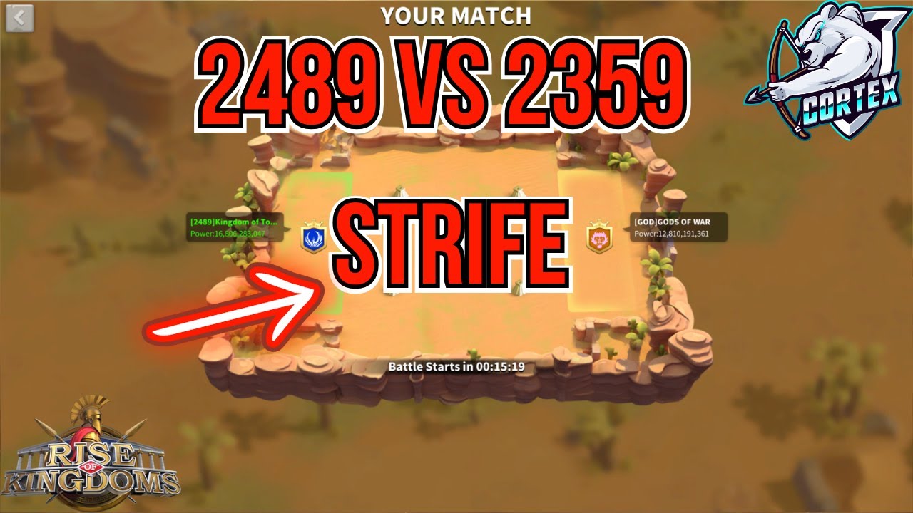 2489 vs 2359 Supreme Strife Live in Rise of Kingdoms