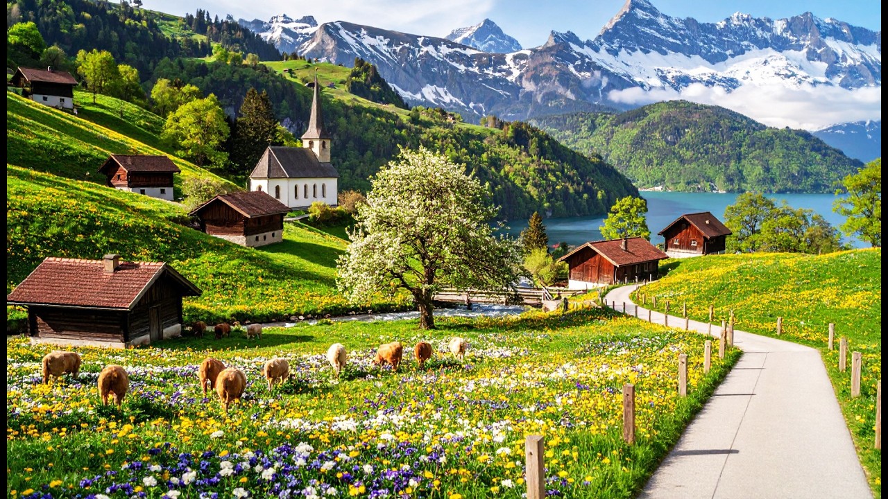 Summer Vibes of Beautiful Switzerland 🇨🇭 Charming Swiss Alpine Villages