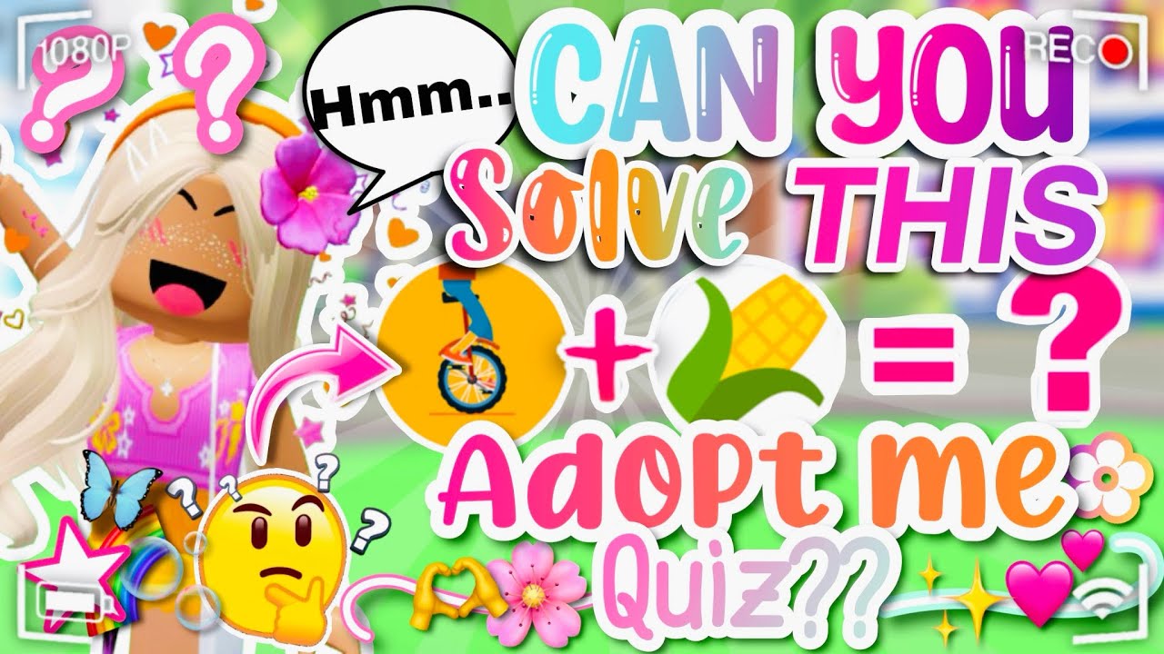 CAN YOU SOLVE THIS ADOPT ME QUIZ!?💕🫧 ||tayforever||
