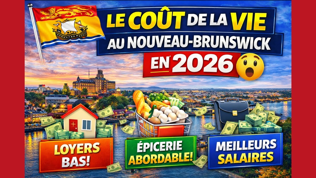 💸 Le co&ucirc;t de la vie au Nouveau-Brunswick en 2026 : la province la moins ch&egrave;re du Canada ?