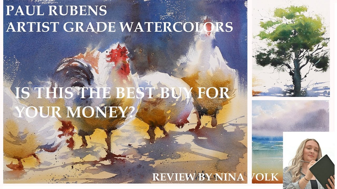 PAUL RUBENS watercolor | Testing and Painting with Paul Rubens Artist Grade 48 Set