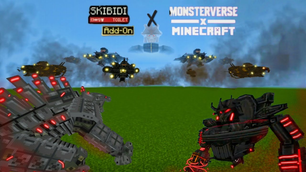 Туалет Skibidi X Дополнение MonsterVerse (Minecraft, эпизоды 1-3)