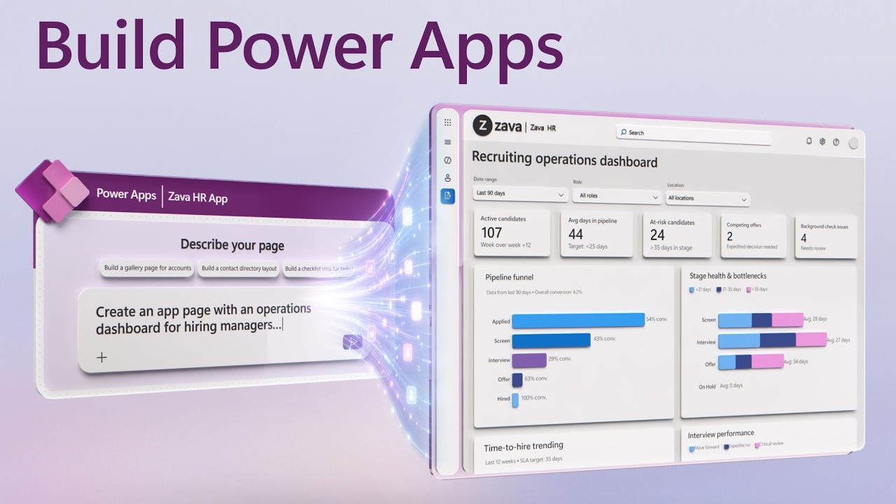 Build your first Power App from data in seconds