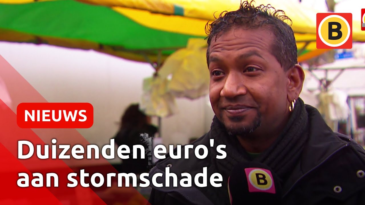 Storm verwoest dure markttenten in Helmond | Omroep Brabant