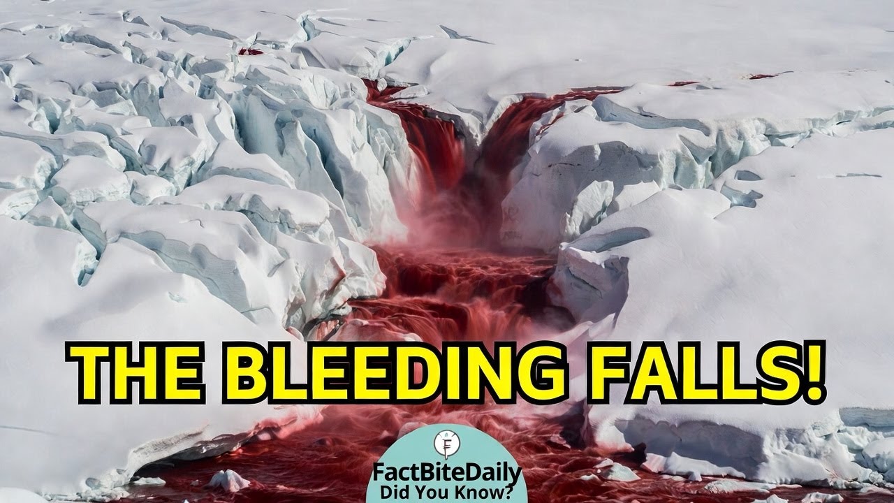 The Waterfall That Bleeds: Antarctica’s Red Mystery ❄️🩸