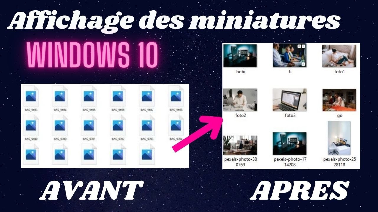 TUTO RESOUDRE PROBLEME D'AFFICHAGE DES MINIATURES D'IMAGE WINDOWS 10#tuto