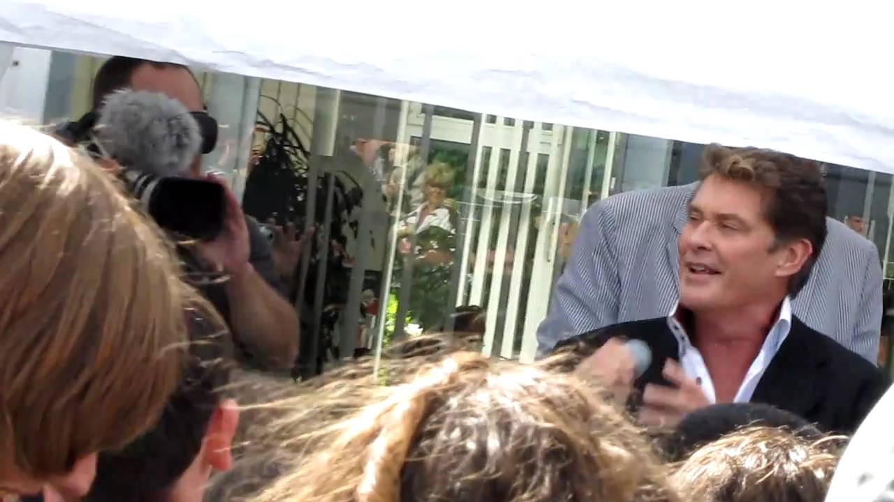 David Hasselhoff mit Töchtern in Gera 2010