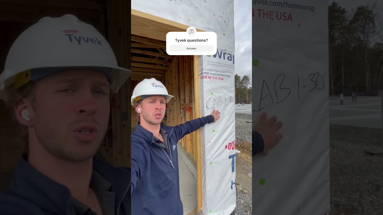 Garage Door Tyvek Tutorial￼ #tyvek #buildingenvelope #buildingservices #construction