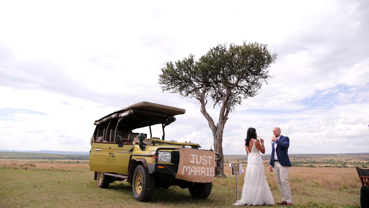 Luxury Elopement at Olare Mara Kempinski Masai Mara | Brett & Shalini (4K Version)
