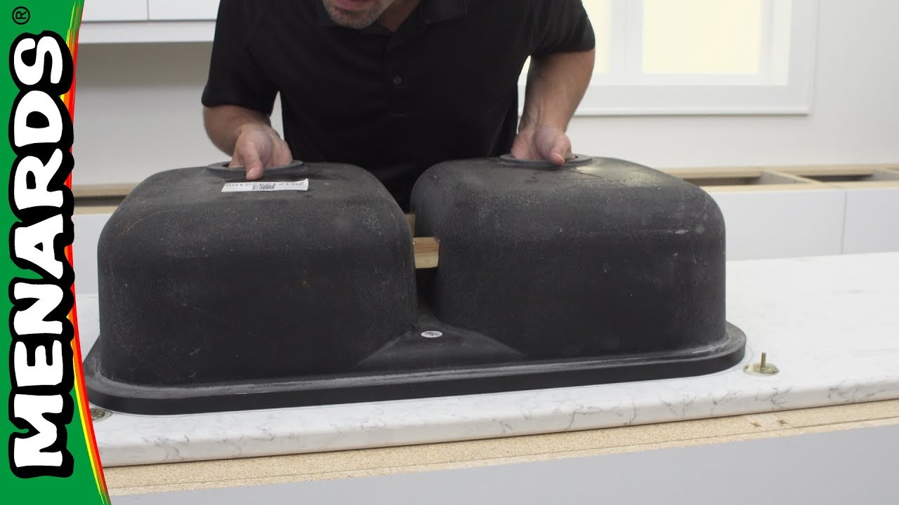 Установка мойки под столешницу из кварца | Menards