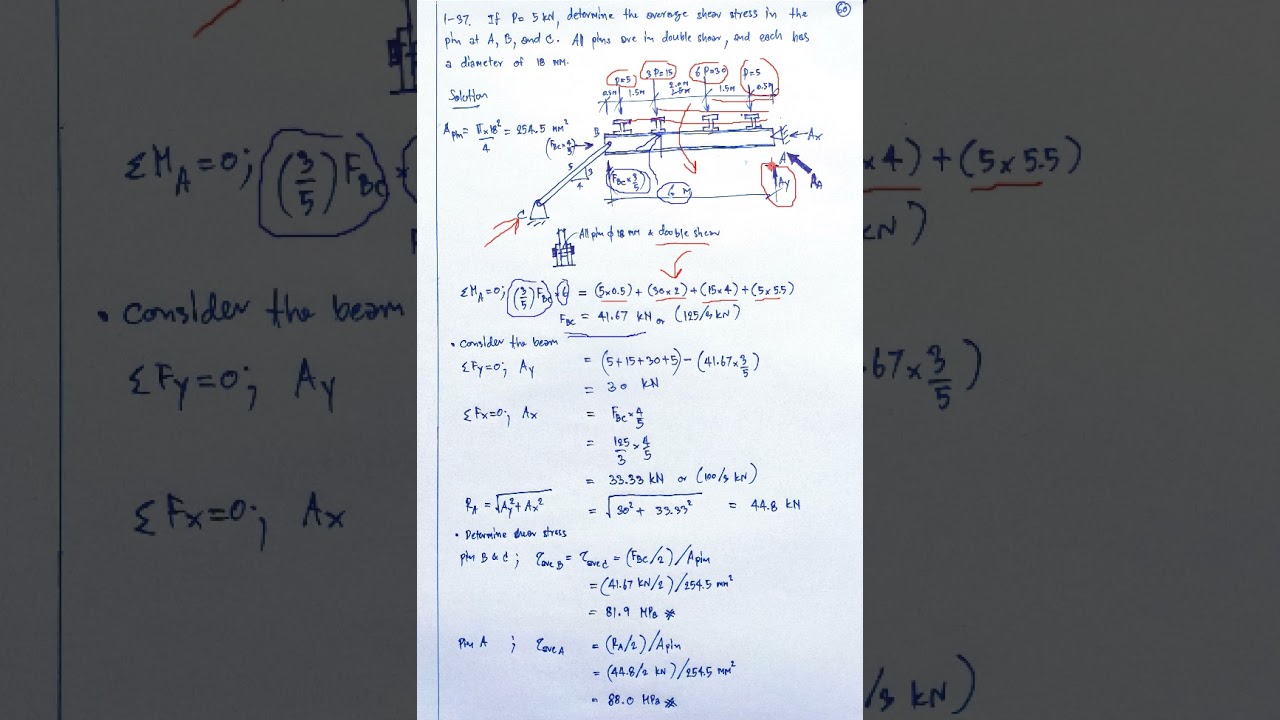 Mechanics of Materials Solution Manual Chapter 1 STRESS 1.37