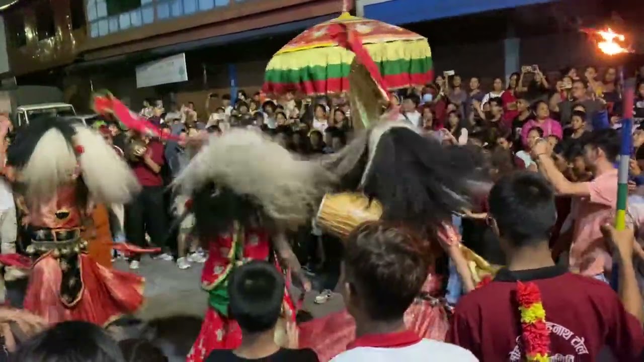 Pokhara lakhey dance #pokhara #lakhey #nepal #bhairav #dance #lakheydance #newari #culture #ok