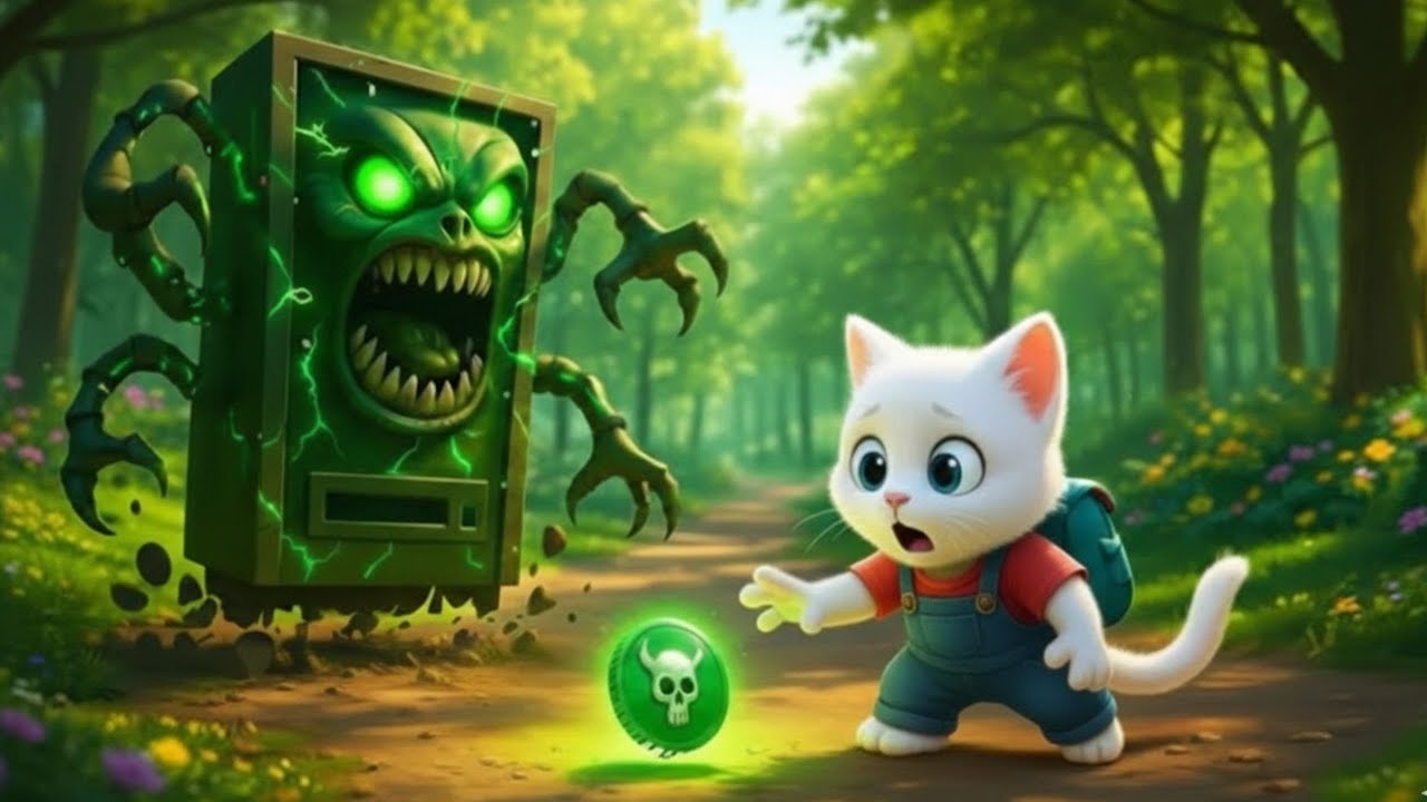 🐱😄The hilarious exploration of a curious kitten into a haunted house | AI Cat Story