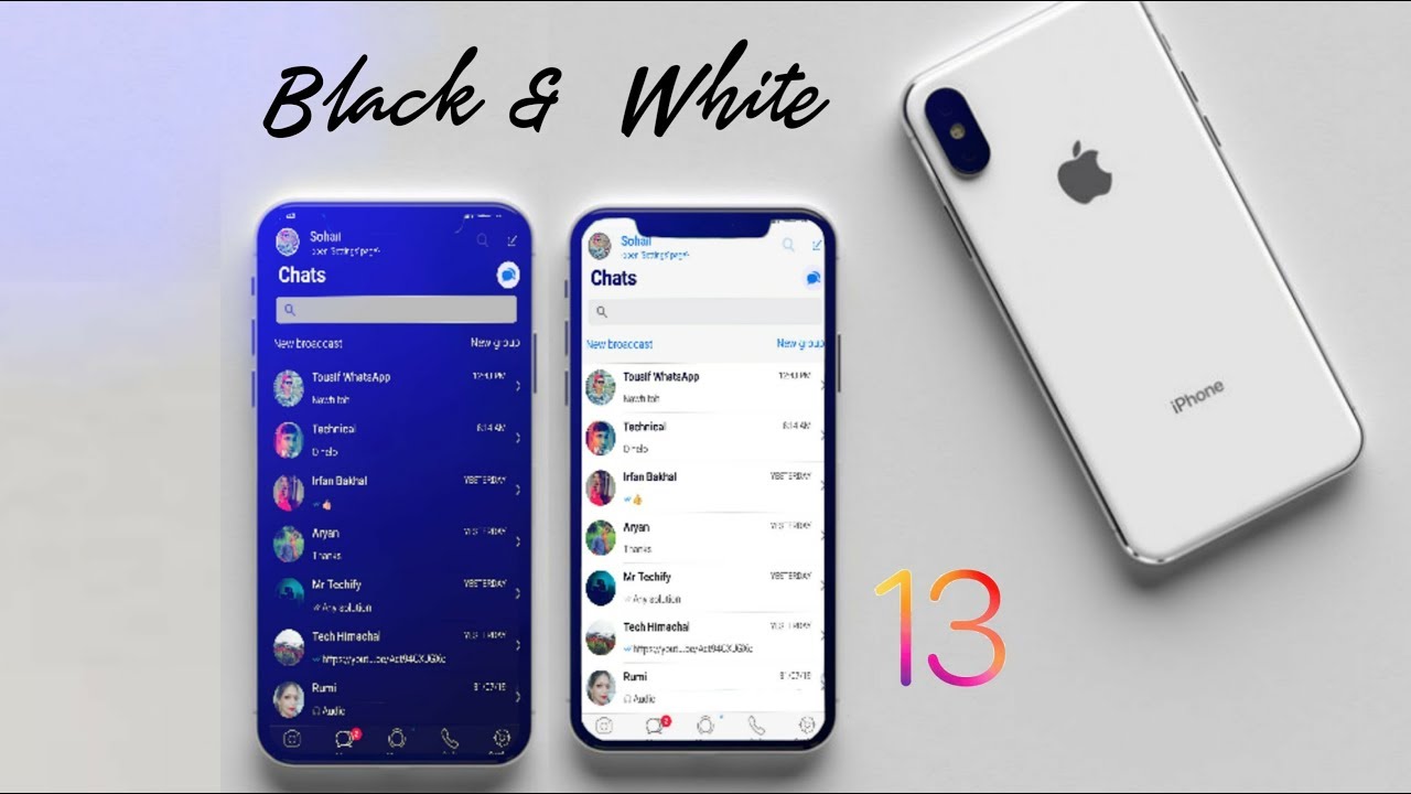 New [White & Black] Theme WhatsApp iPhone Style On Android 2019 [Hindi]🔥🔥