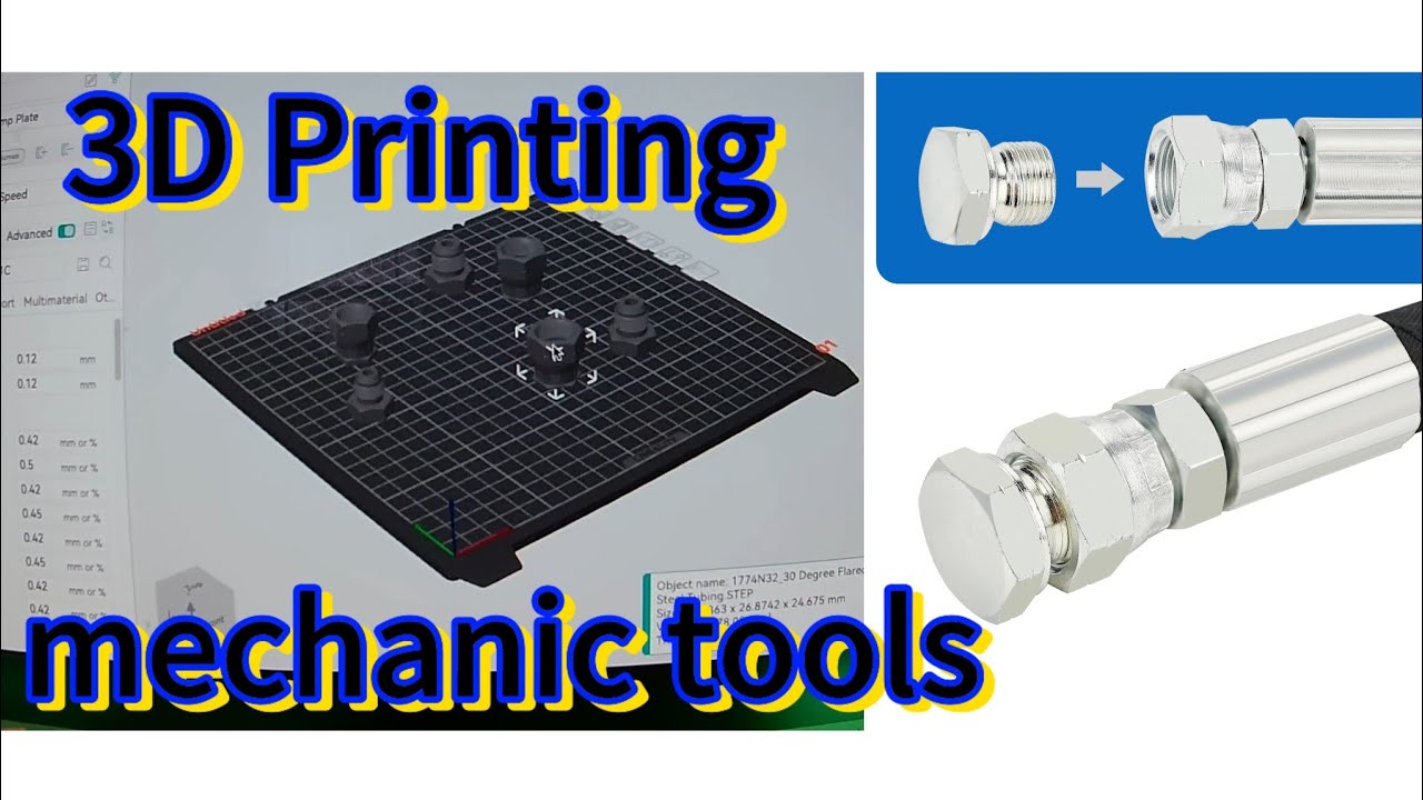 How 3D printer hydraulic caps and plugs
