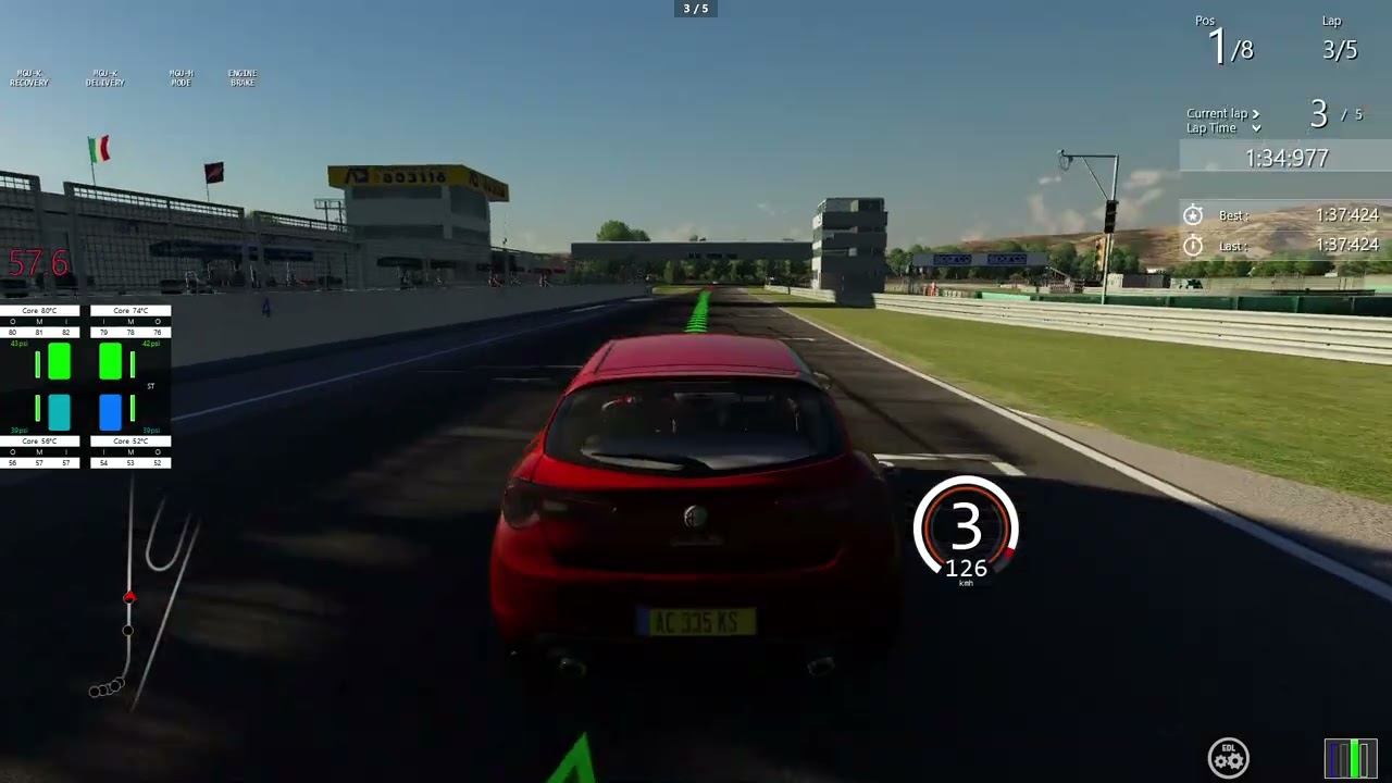 Career Novice Series 1 (4/5) - Alfa Romeo Giulietta QV - Magione - Quick Race - Assetto Corsa