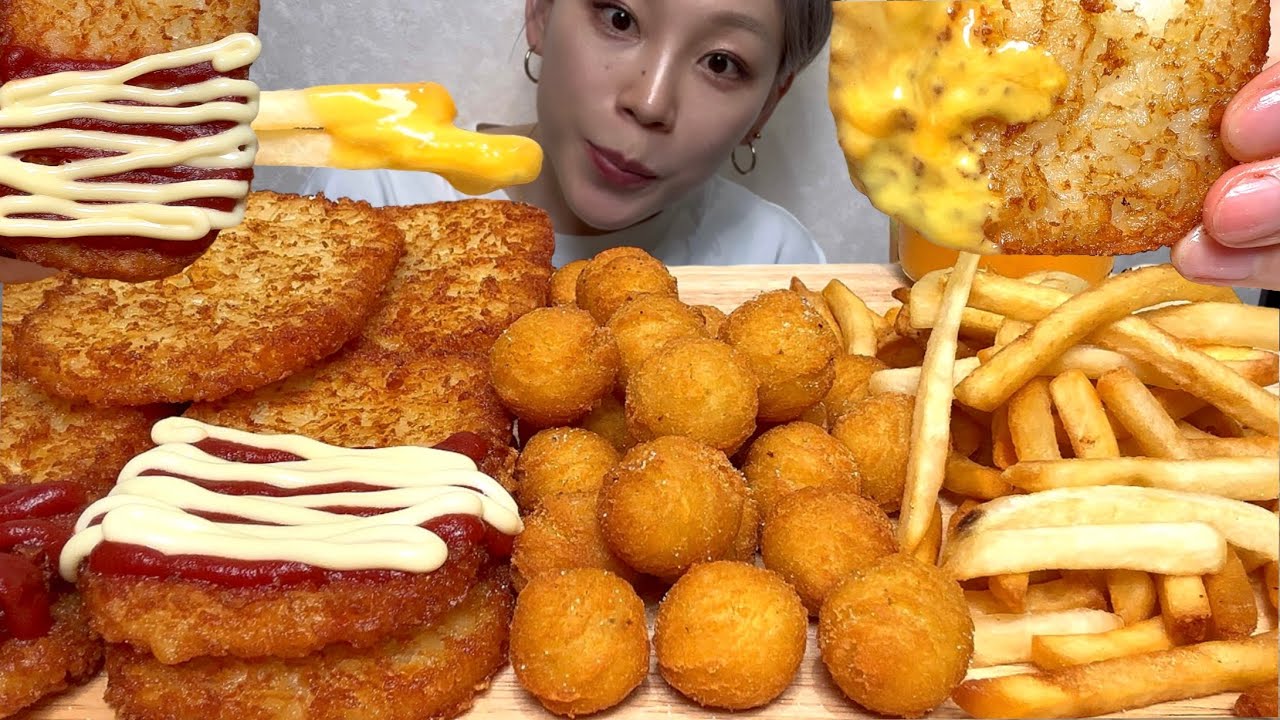 【色んなポテト🍟ハッシュポテト🥔】ASMR 日本語字幕