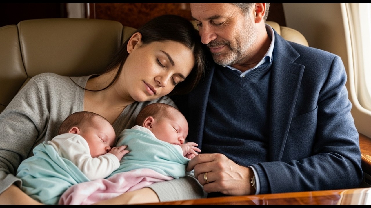 She Fell Asleep with Her Twins on a Billionaire’s Shoulder — He Wasn’t the Stranger She Thought