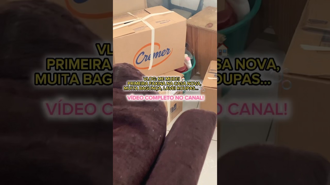Me mudei e gravei vlog pra voc&ecirc;s, vem conferir! 🏠📦
