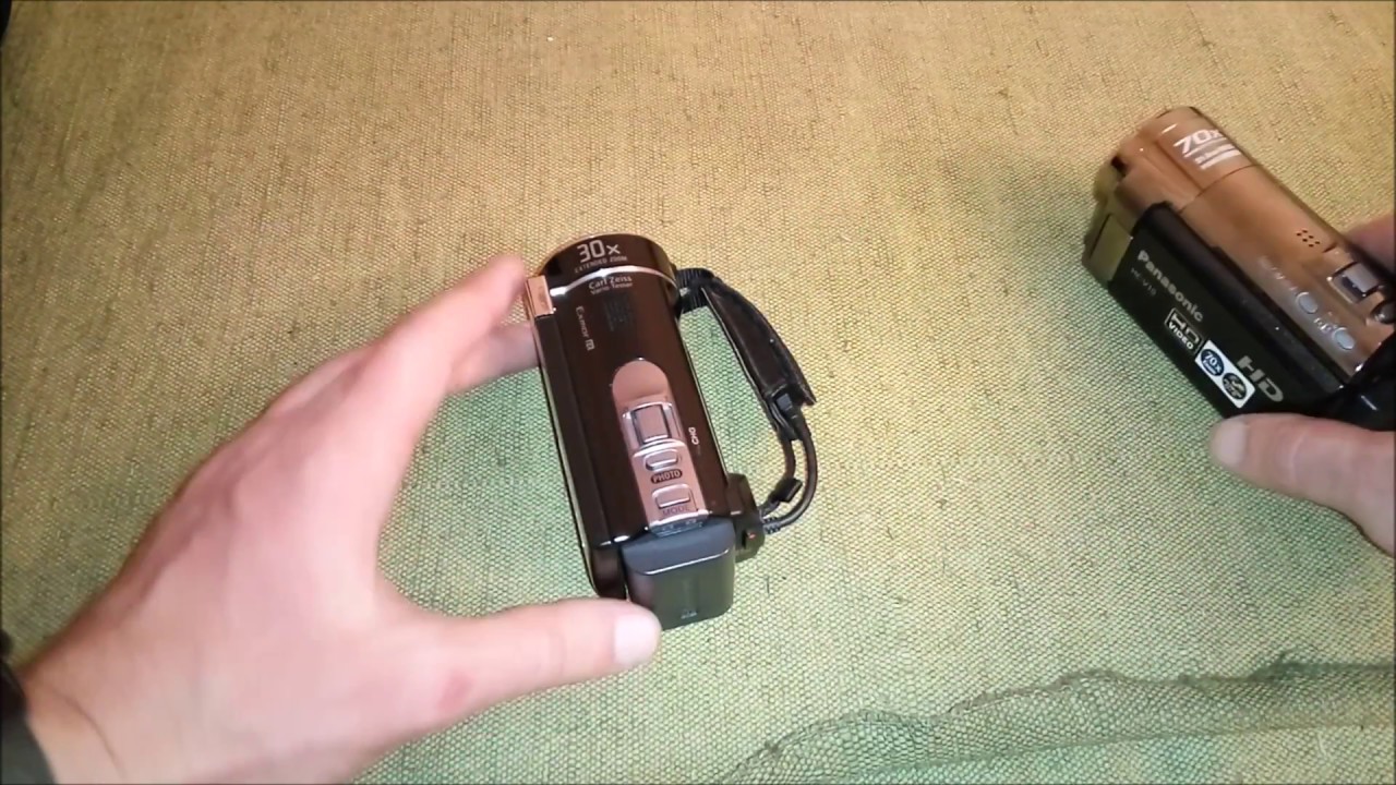 Comparison of video cameras Сравнение видеокамер PANASONIC HC-V10 SONY HDR-CX190
