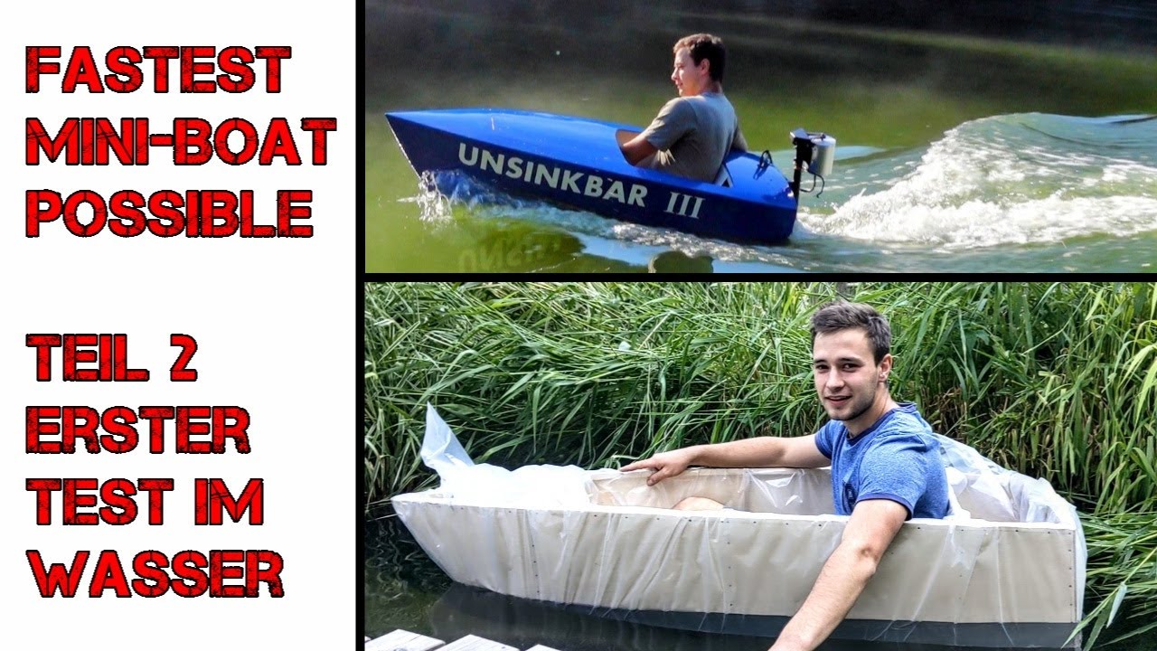Der erste Test im Wasser für mein neues DIY Boot | Unsinkbar 3     Teil 2/4