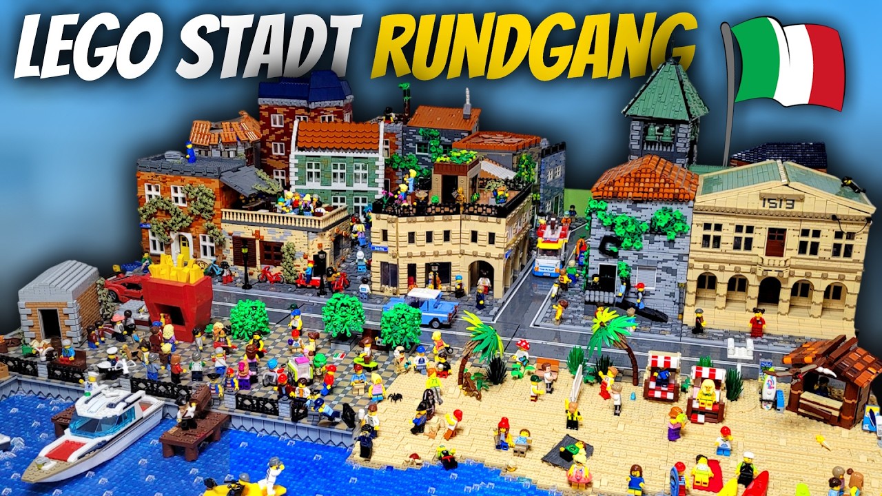 Das ist die FERTIGE Italienische Lego Stadt (Rundgang)