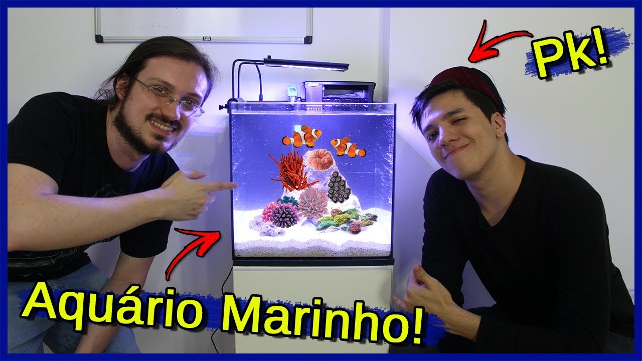Montei um Aquário Marinho para um YOUTUBER! - PkCanadianGuy