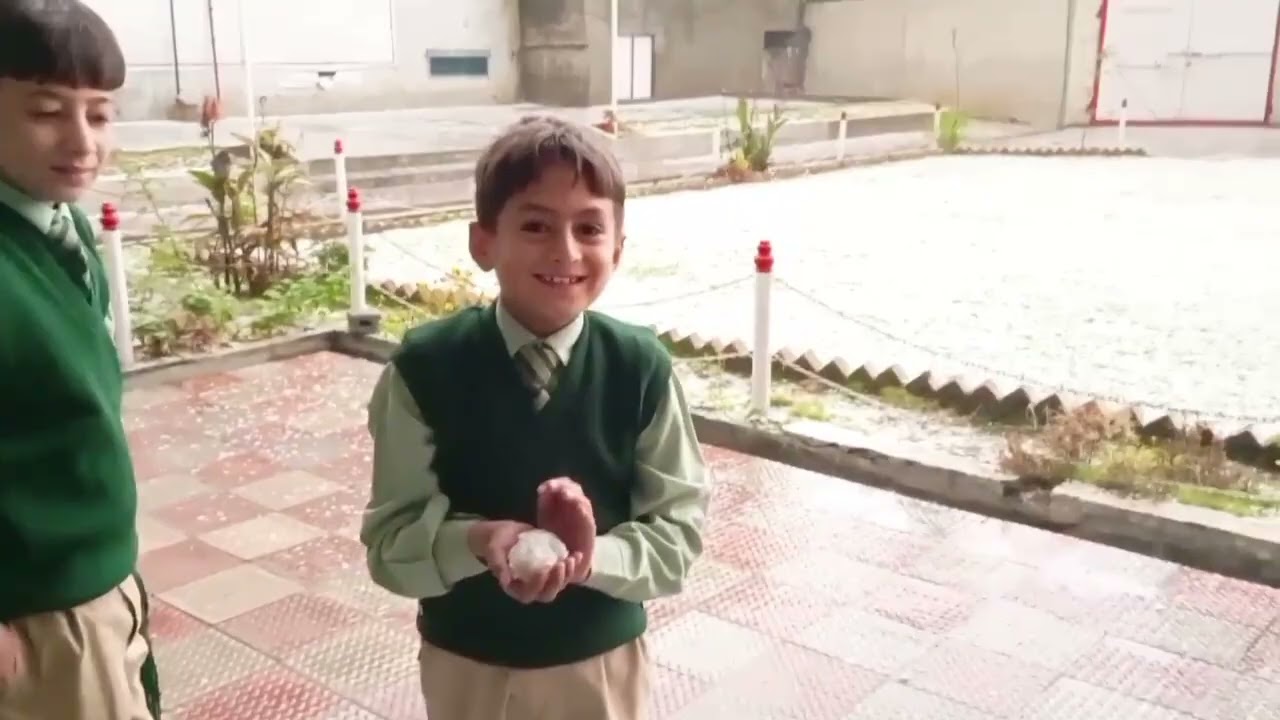 Rainy vibes in the Smart school 🌧️❤️  Waterlogging and chilly winds can't stop the fun!✨