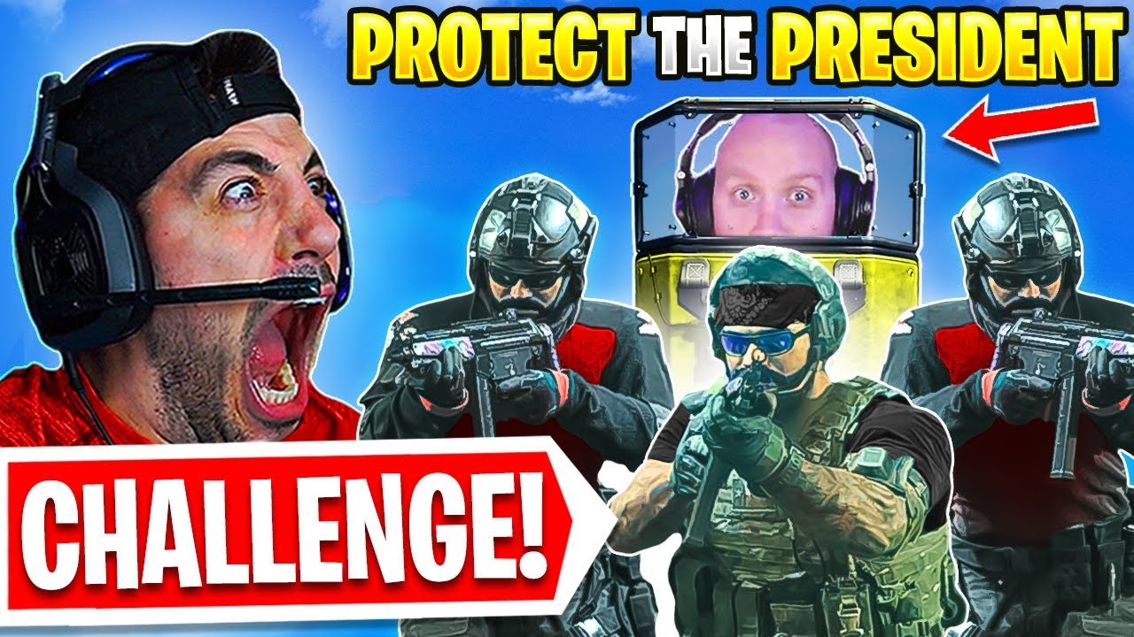 Protect The President CHALLENGE! 🤣 *HILARIOUS* (Modern Warfare Warzone)