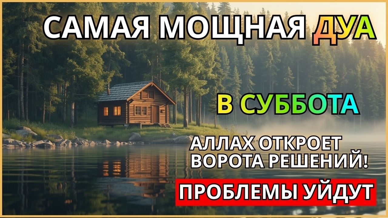 💝 САМАЯ СИЛЬНАЯ Дуа в СУББОТА Все желания сбываются! #дуа