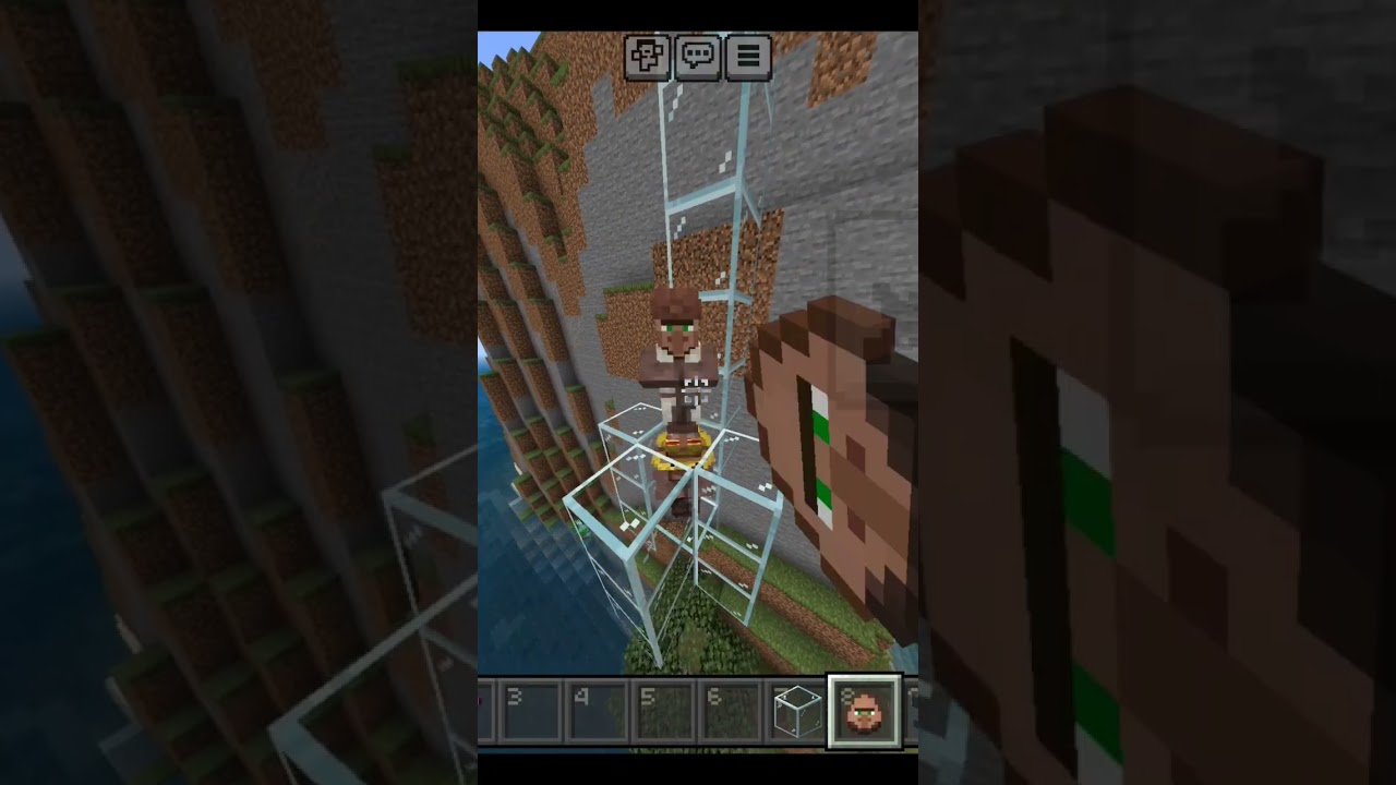 Minecraft villager vs anvil #minecraft #mcpe