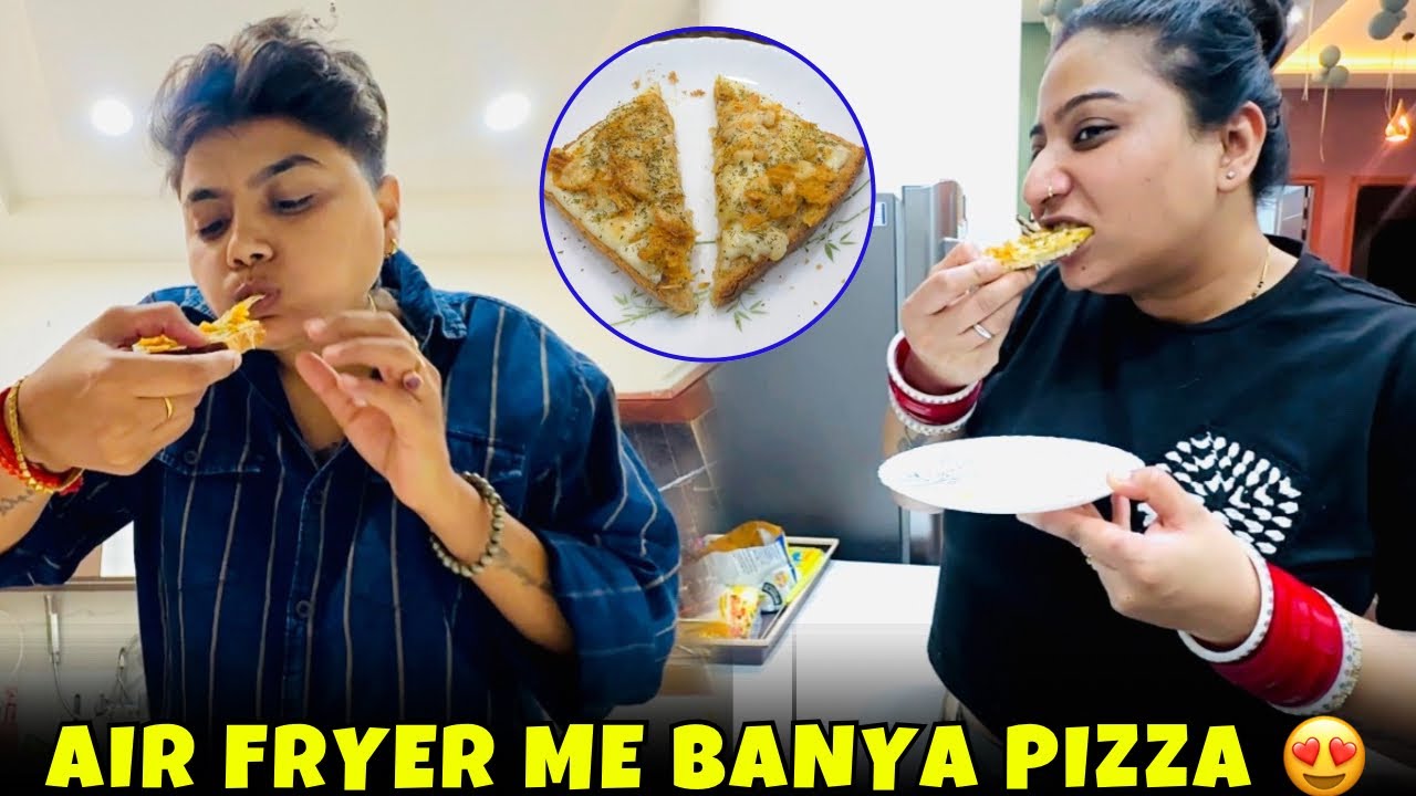 Finally Itni Mehnat Ke Bad Air Fryer Me Pizza Ban Hi Gaya 🤣