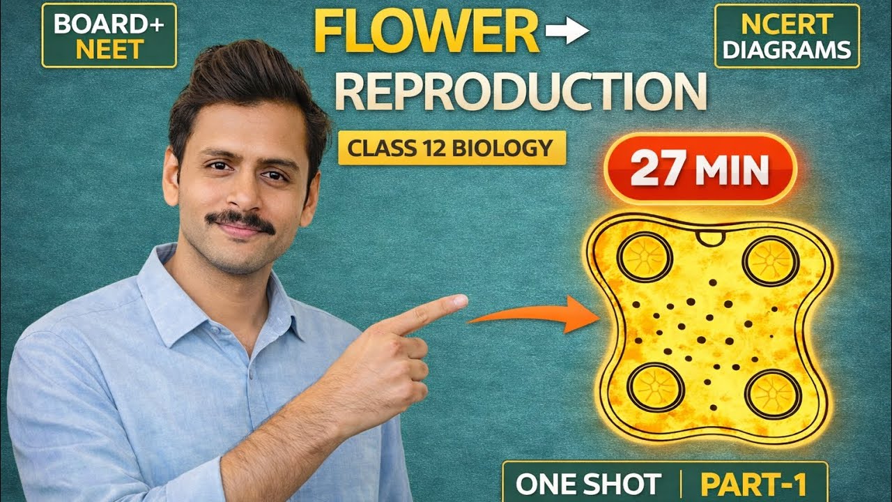 Class 12 Biology | Sexual Reproduction in Flowering Plants | One Shot | Part-1