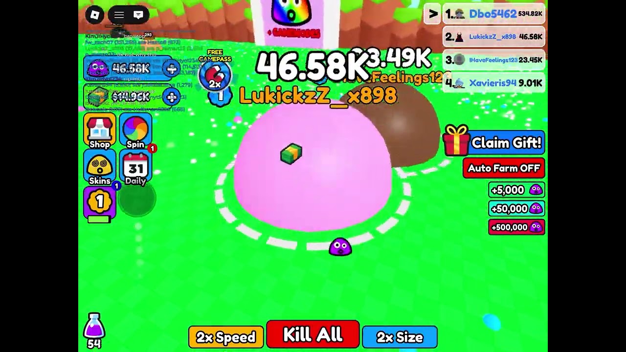 Roblox- consume bubbles