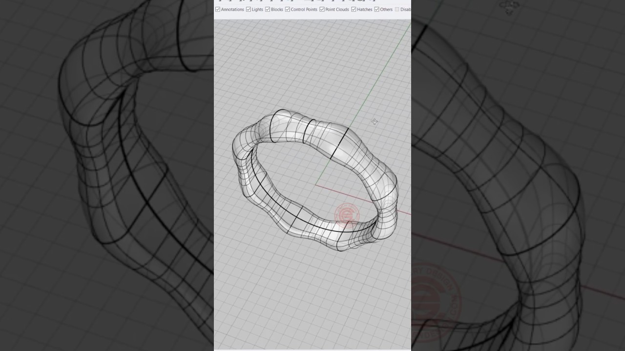 How to Model a Bamboo Ring in Rhino | Beginner Jewelry CAD Tutorial